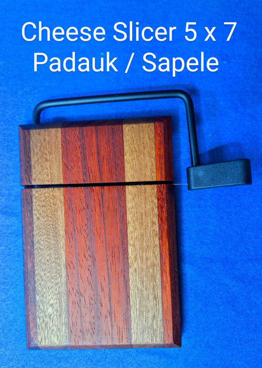 Cheese Slicer  Padauk / Sapele 5 x 7