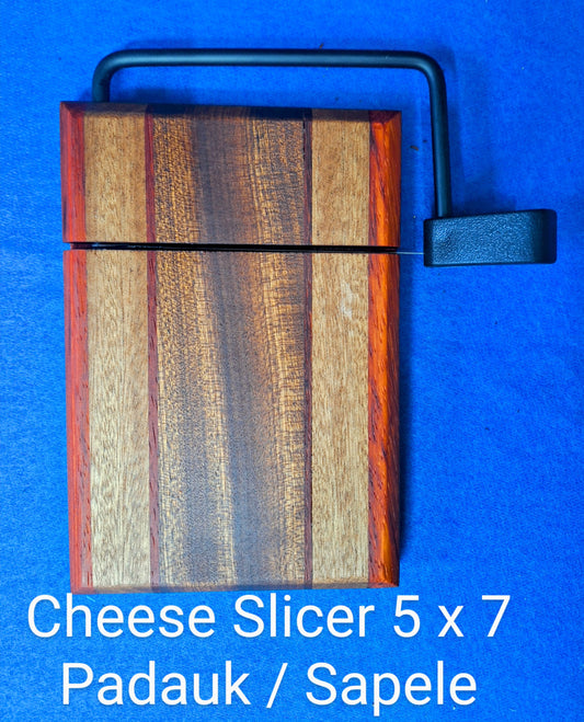 Cheese Slicer Padauk /Sapele 5 x 7